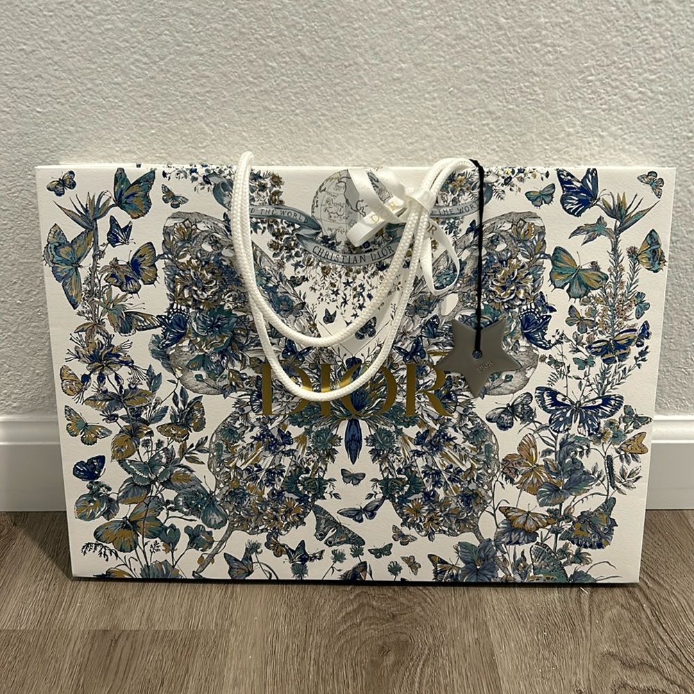 DIOR Artsy Paper Shopping Bag - Medium- Limited Holiday butterfly